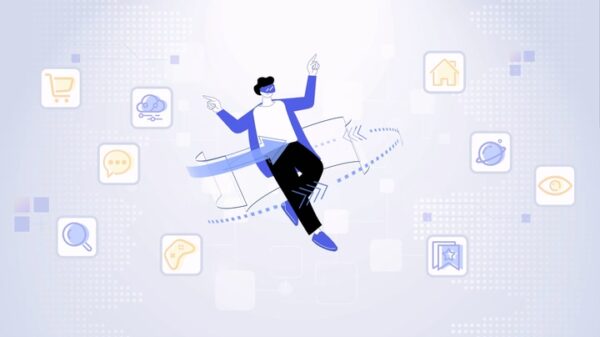 AI线条科技MG动画风格：第二届世界科学智能大赛展会动画宣传片
